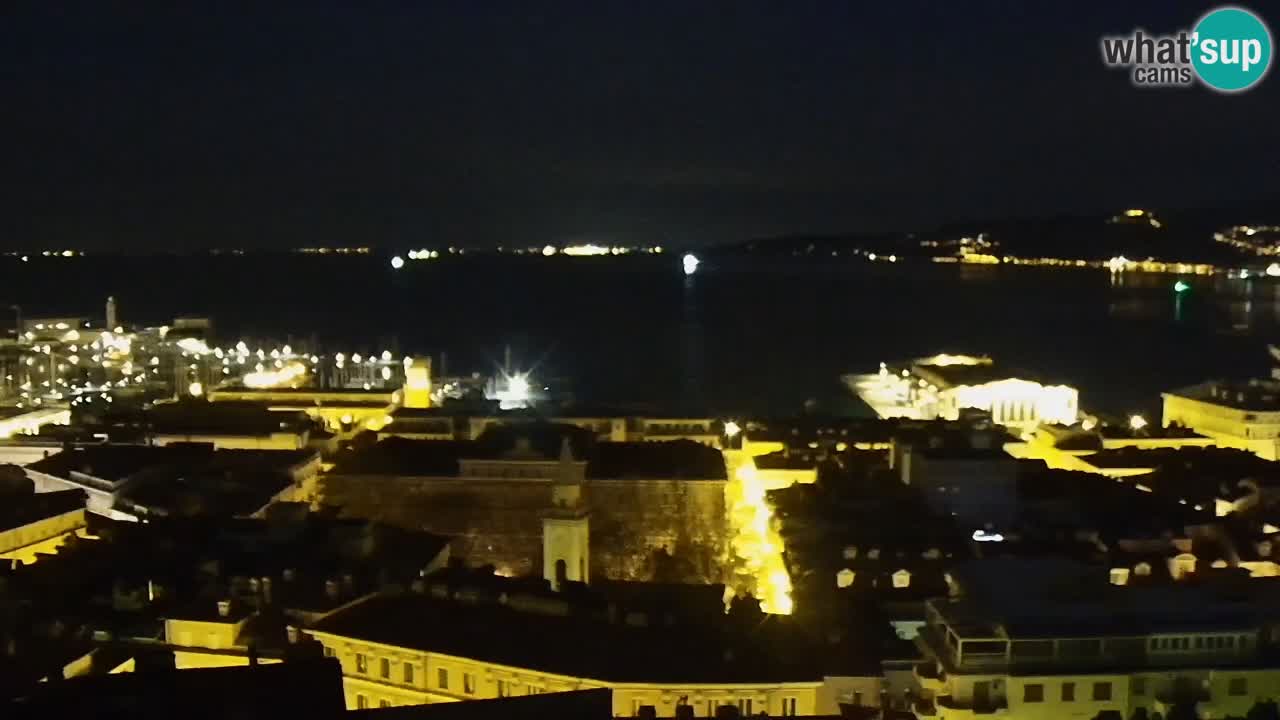 Webcam Trieste – View from sanctuary Monte Grisa