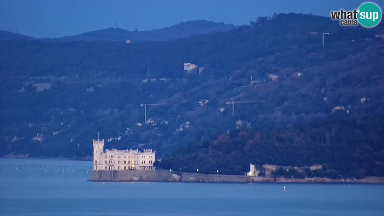 Webcam Trieste – View from sanctuary Monte Grisa