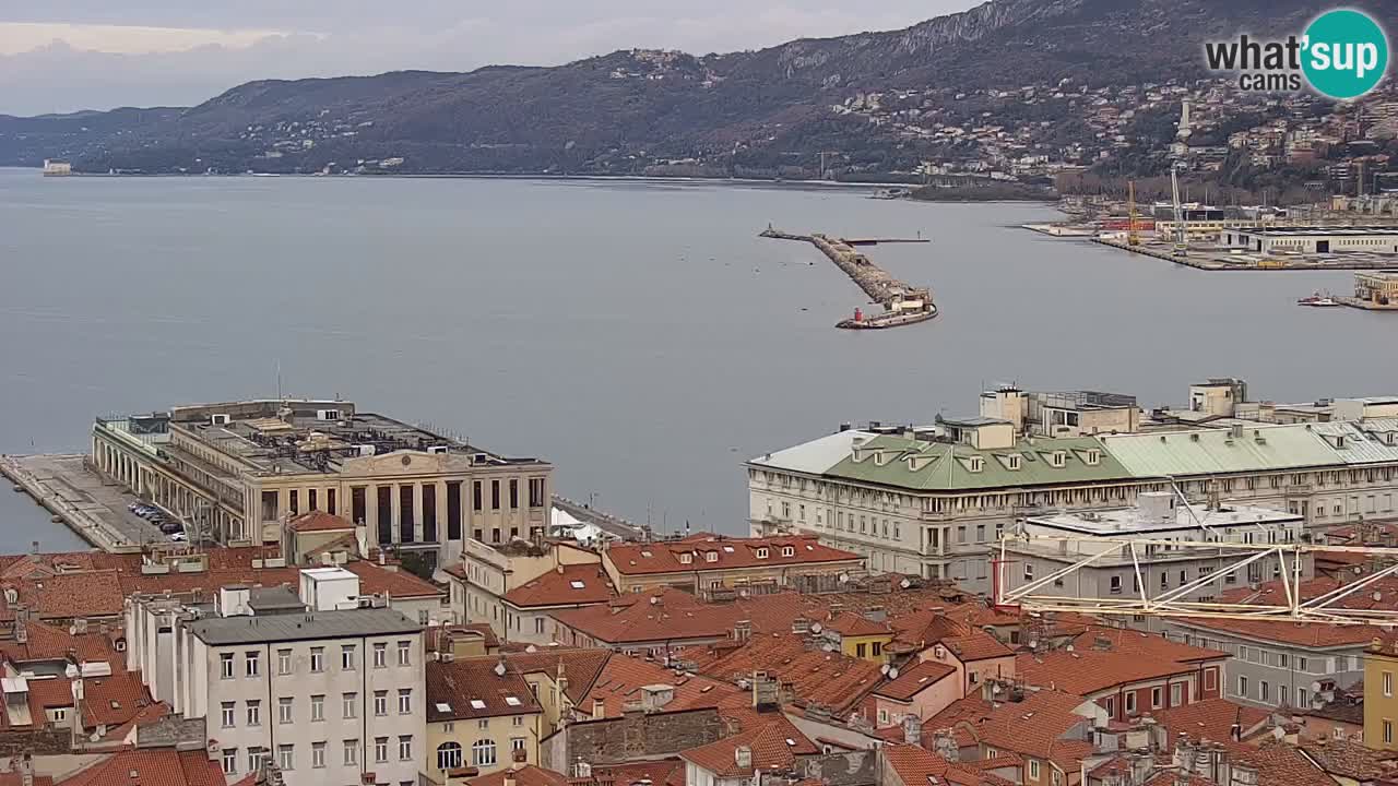 Webcam Trieste – View from sanctuary Monte Grisa