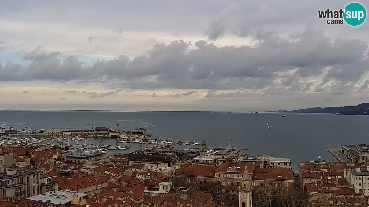 Live-Webcam Triest – Panorama der Stadt, des Golfs, der Seestation und des Schlosses Miramare