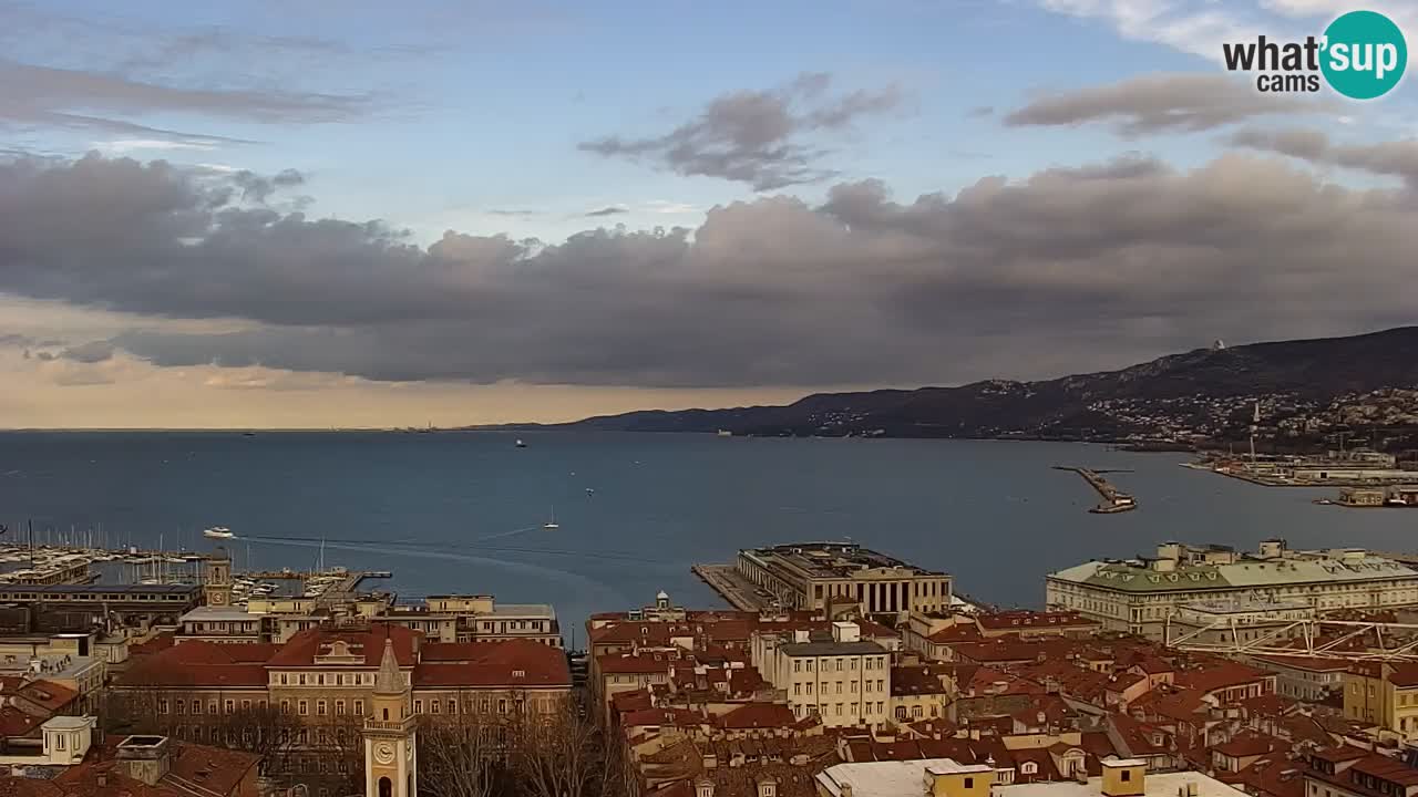 Live-Webcam Triest – Panorama der Stadt, des Golfs, der Seestation und des Schlosses Miramare