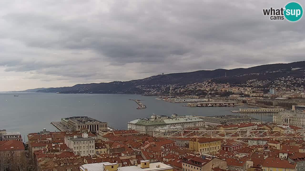 Live-Webcam Triest – Panorama der Stadt, des Golfs, der Seestation und des Schlosses Miramare