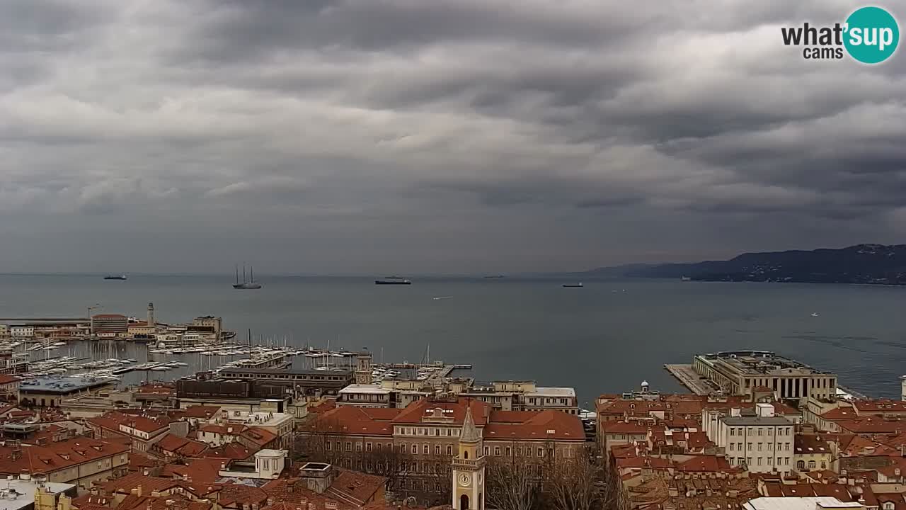 Webcam Trieste –  Vista desde el santuario Monte Grisa