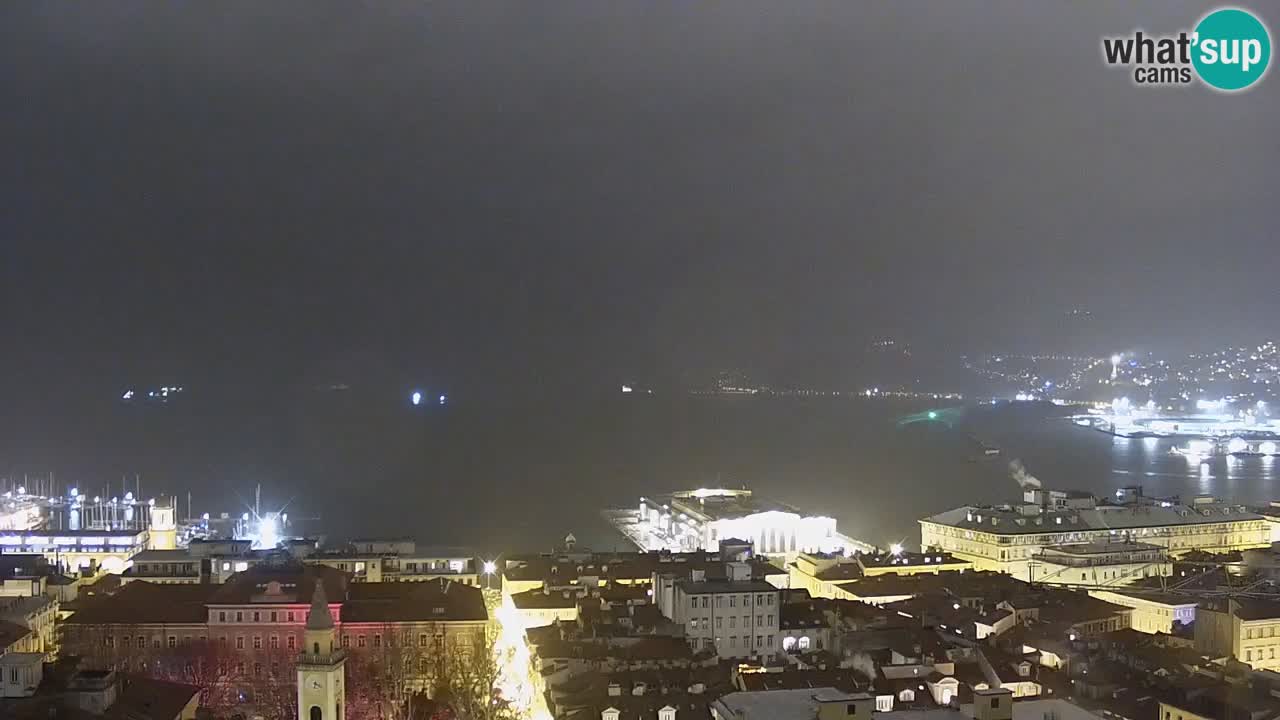 Webcam Trieste –  Vista desde el santuario Monte Grisa