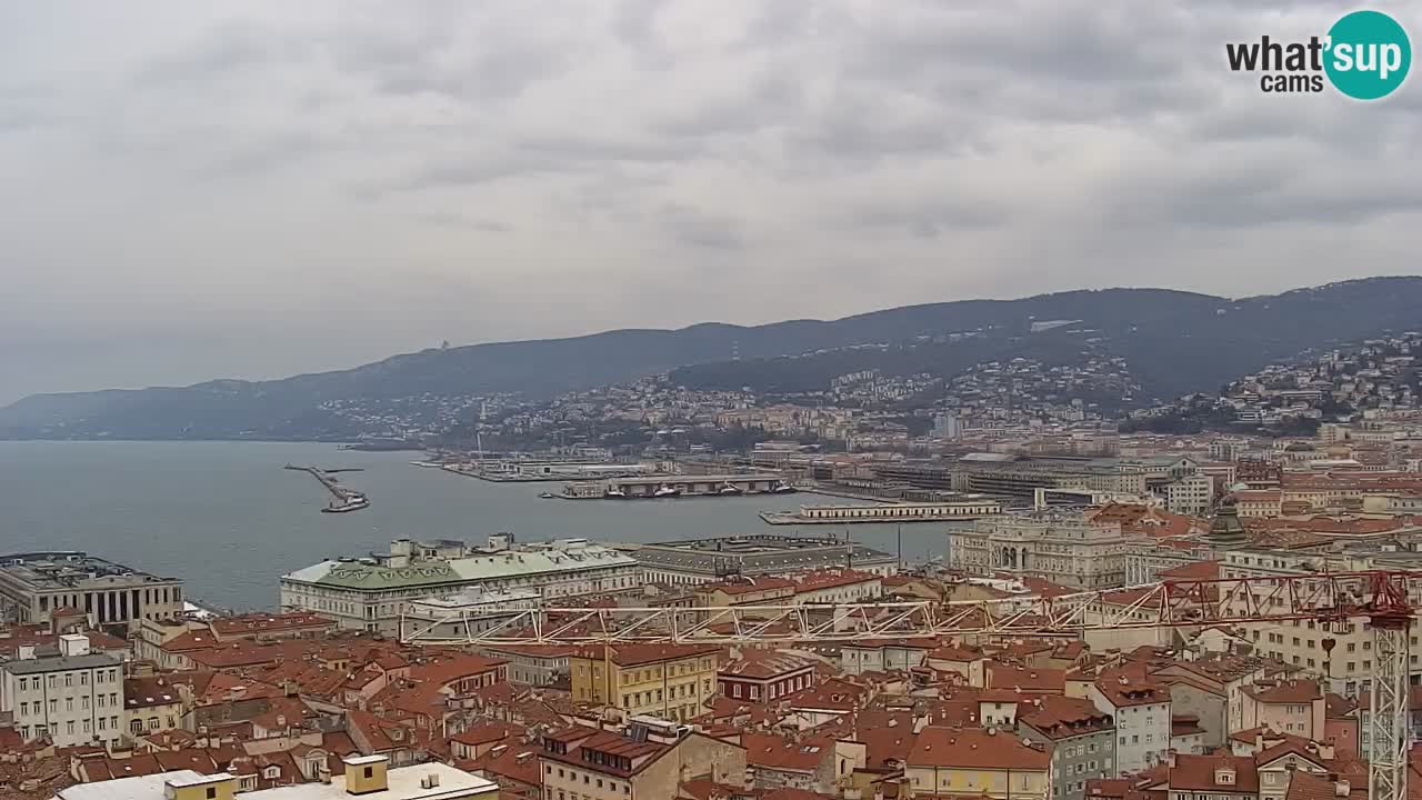 Webcam Trieste –  Vista desde el santuario Monte Grisa