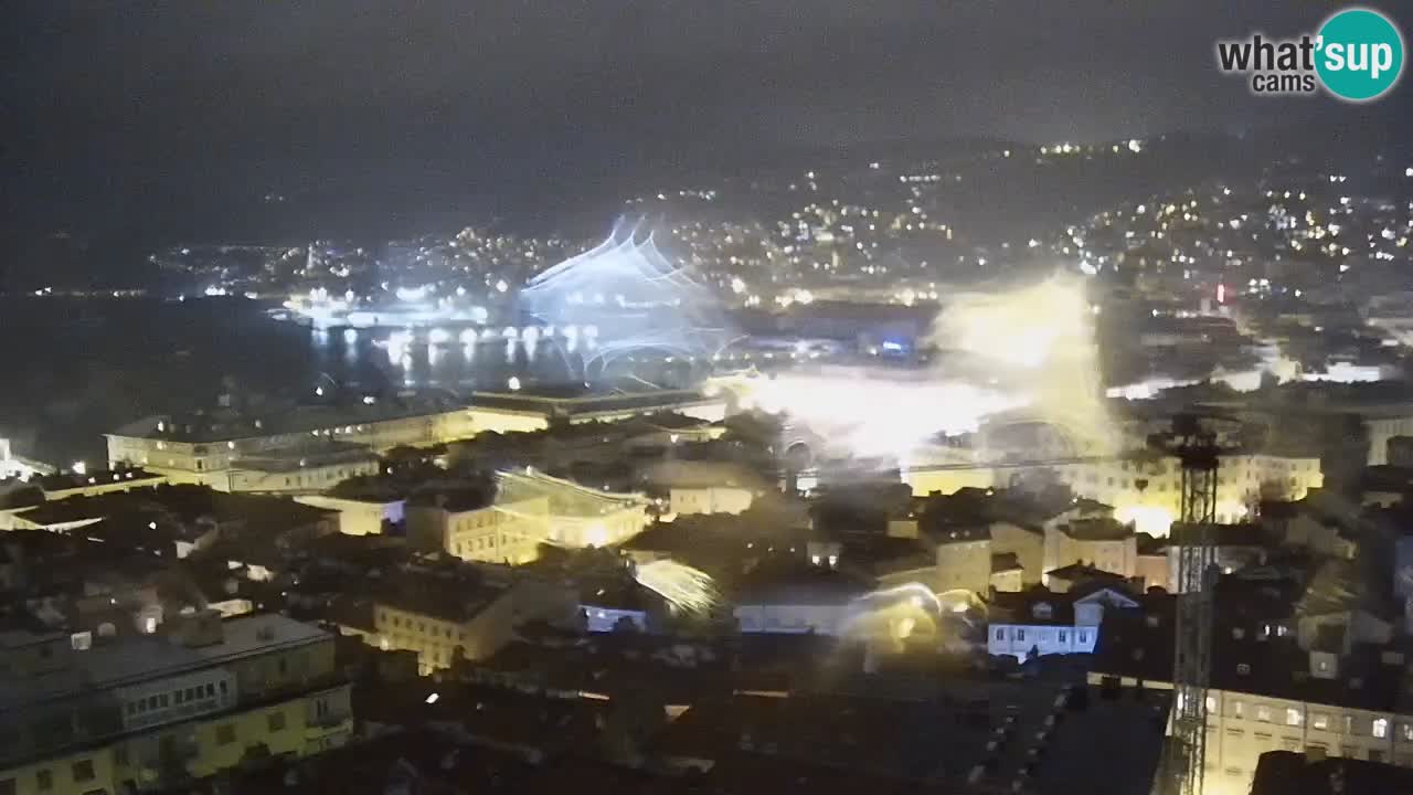 Live webcam Trieste – Panorama della città, del Golfo, stazione marittima e del castello di Miramare