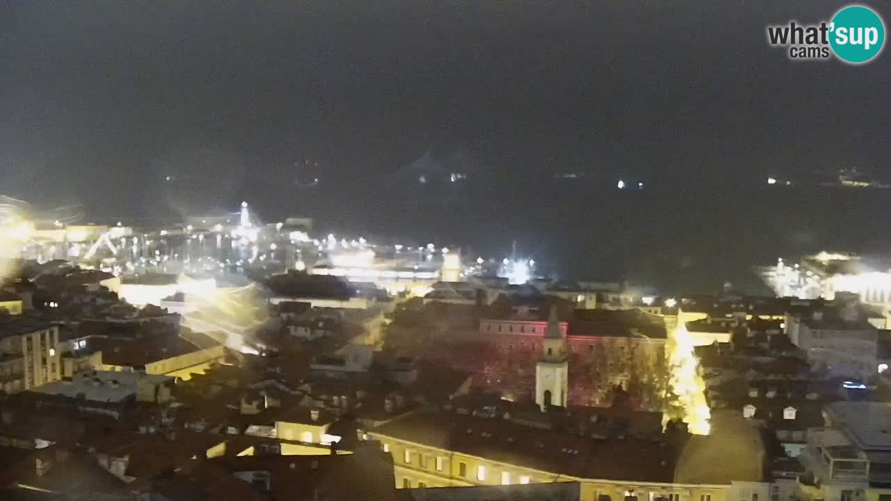 Live-Webcam Triest – Panorama der Stadt, des Golfs, der Seestation und des Schlosses Miramare