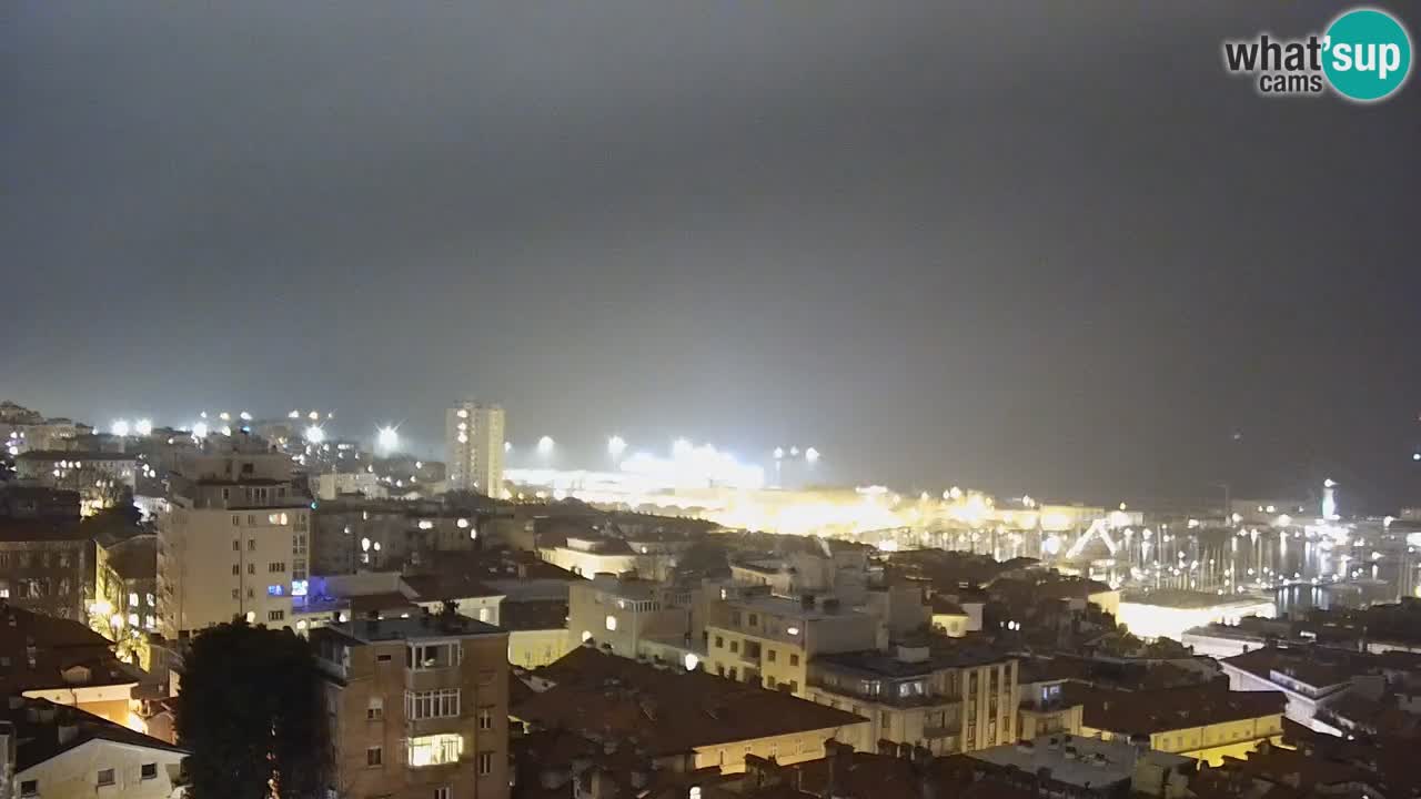 Live webcam Trieste – Panorama della città, del Golfo, stazione marittima e del castello di Miramare