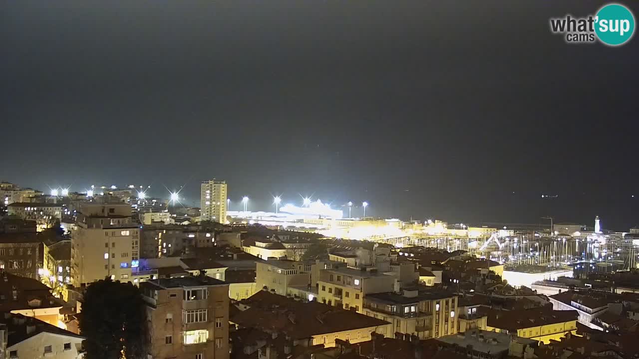 Webcam Trieste – View from sanctuary Monte Grisa