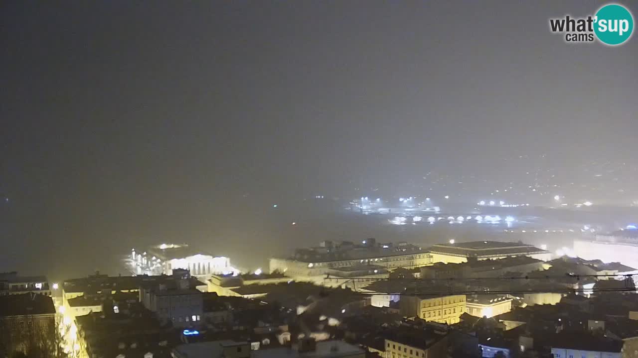 Webcam Trieste –  Vista desde el santuario Monte Grisa