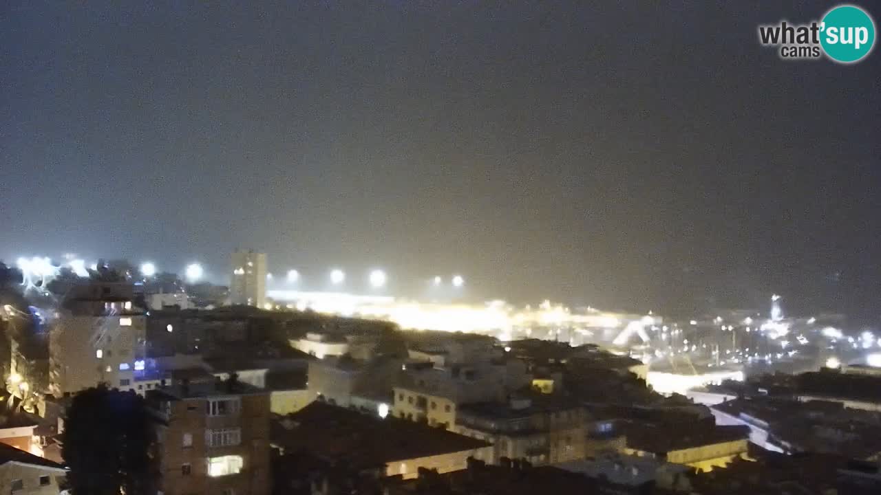 Live webcam Trieste – Panorama della città, del Golfo, stazione marittima e del castello di Miramare