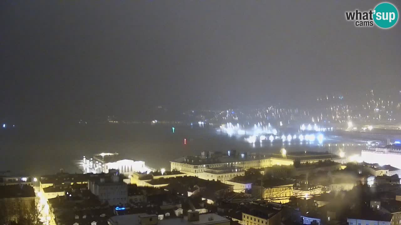 Webcam en vivo Trieste, ciudad, golfo, puerto y castillo de Miramare