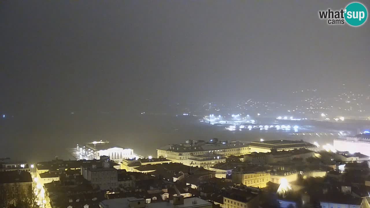 Webcam Triest – Blick vom Heiligtum Monte Grisa