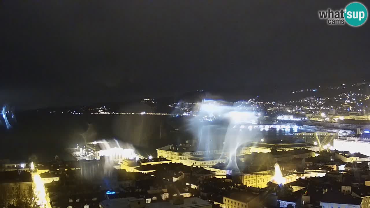 Live webcam Trieste – Panorama of the city, the Gulf, the maritime station and the Miramare castle