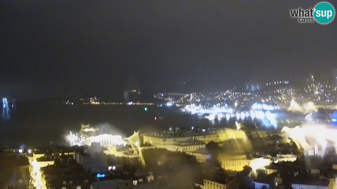 Live webcam Trieste – Panorama of the city, the Gulf, the maritime station and the Miramare castle