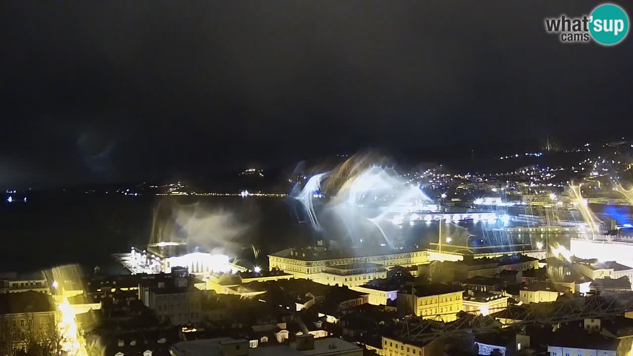 Live webcam Trieste – Panorama della città, del Golfo, stazione marittima e del castello di Miramare