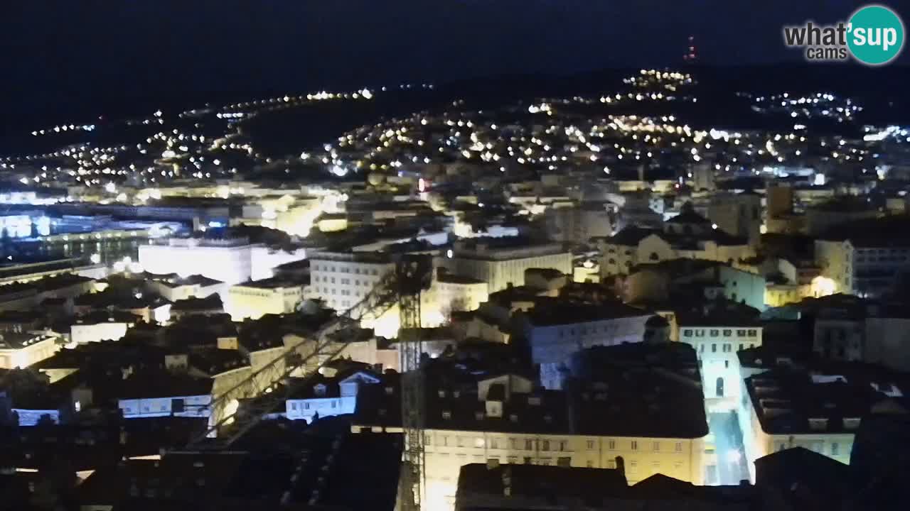 Live webcam Trieste – Panorama of the city, the Gulf, the maritime station and the Miramare castle