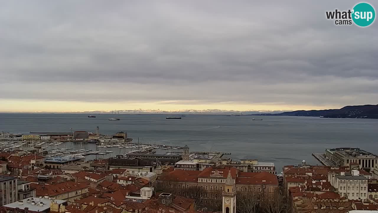 Live-Webcam Triest – Panorama der Stadt, des Golfs, der Seestation und des Schlosses Miramare