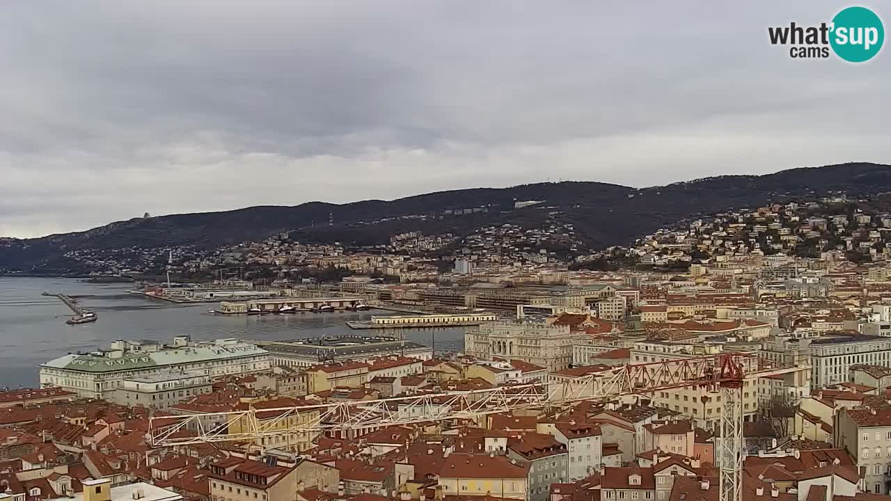 Live-Webcam Triest – Panorama der Stadt, des Golfs, der Seestation und des Schlosses Miramare