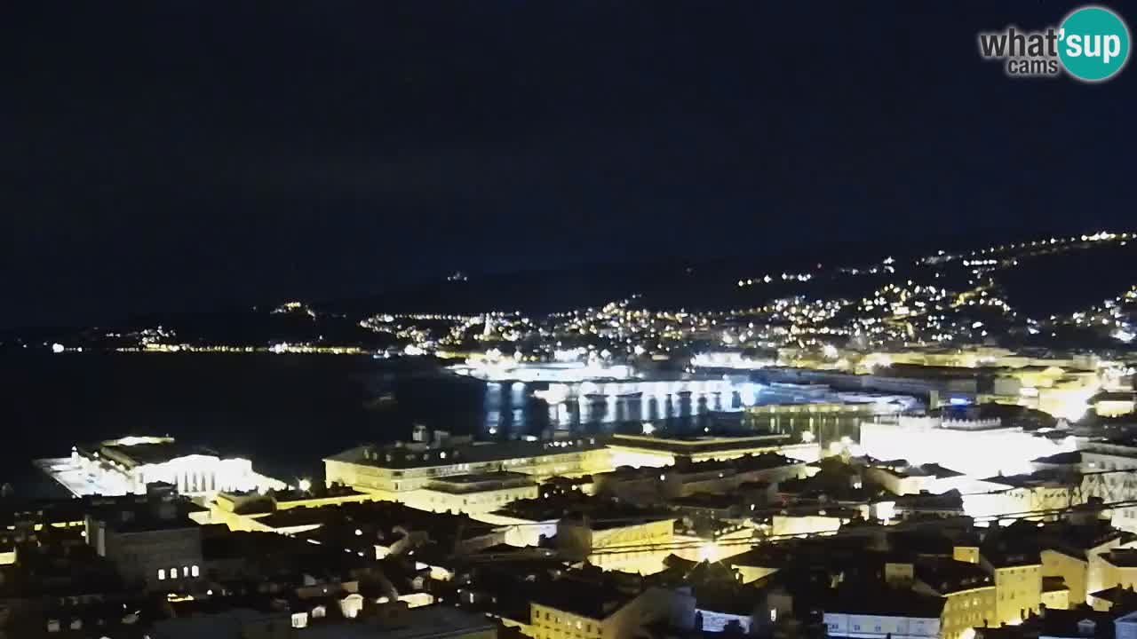 Webcam Trieste – View from sanctuary Monte Grisa