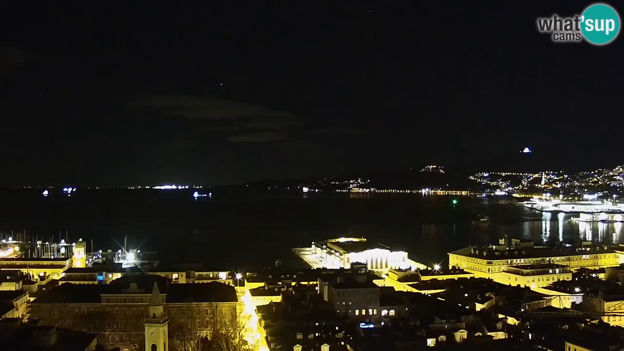 Webcam Trieste – View from sanctuary Monte Grisa