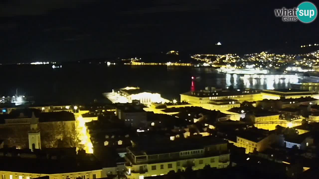 Webcam Trieste – View from sanctuary Monte Grisa