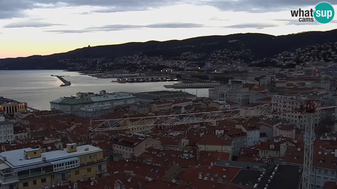 Webcam Trieste – View from sanctuary Monte Grisa