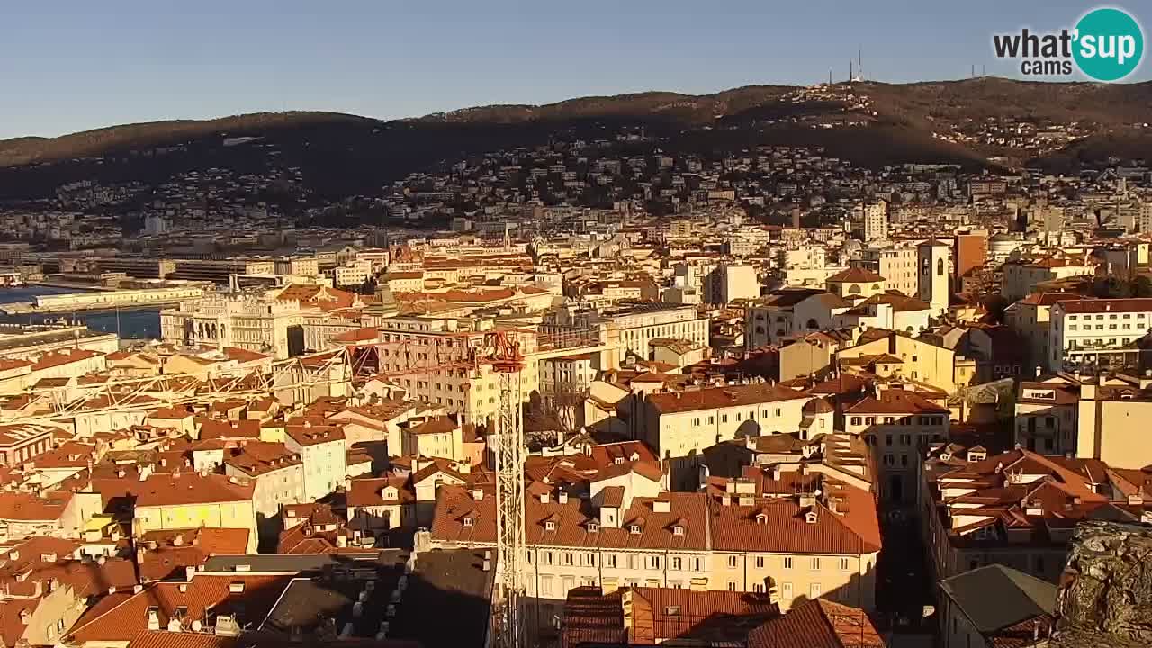 Live-Webcam Triest – Panorama der Stadt, des Golfs, der Seestation und des Schlosses Miramare