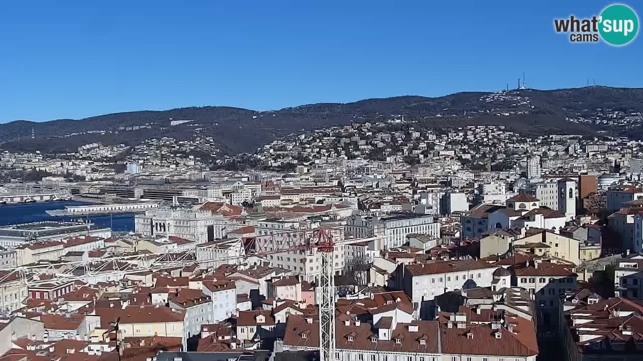 Webcam Triest – Blick vom Heiligtum Monte Grisa