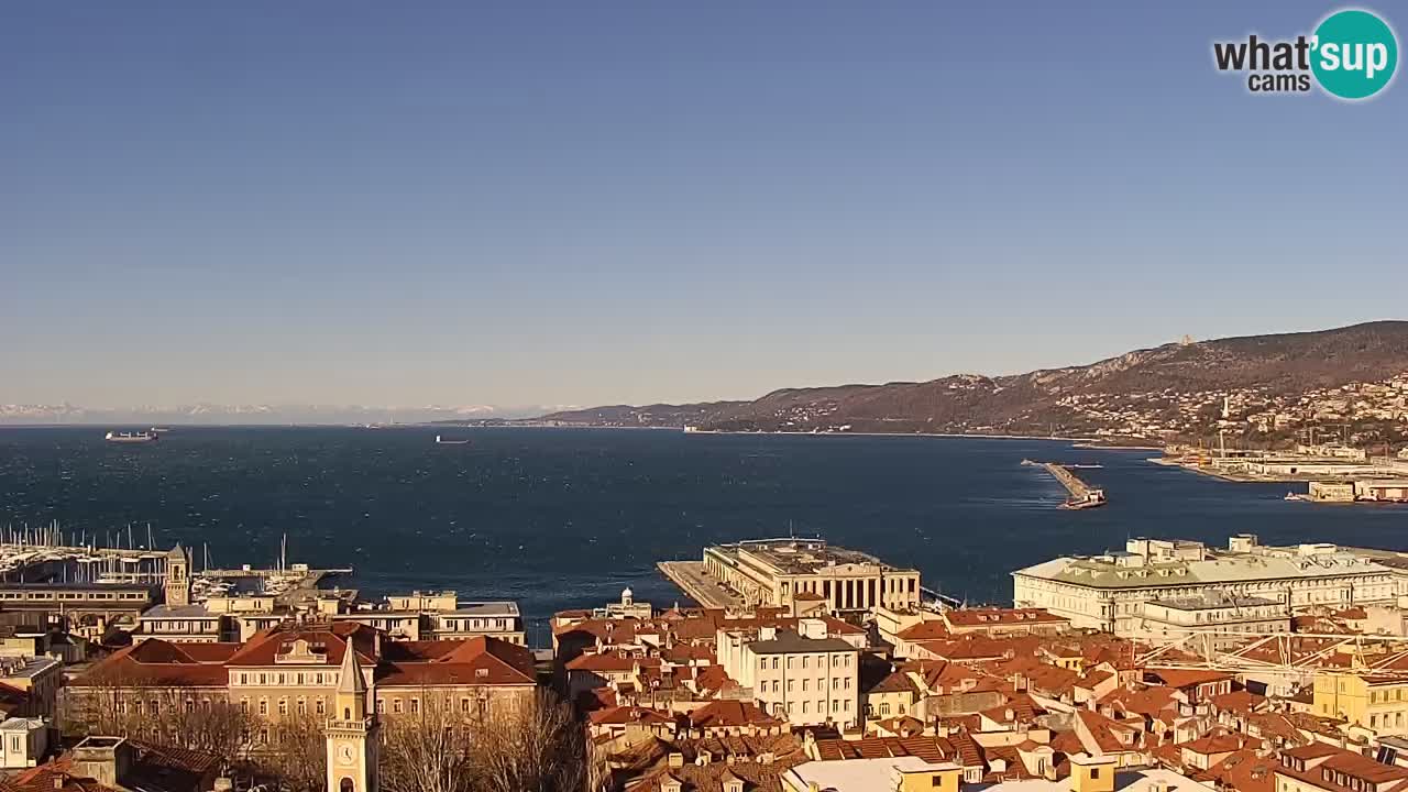 Webcam Trieste –  Vista desde el santuario Monte Grisa