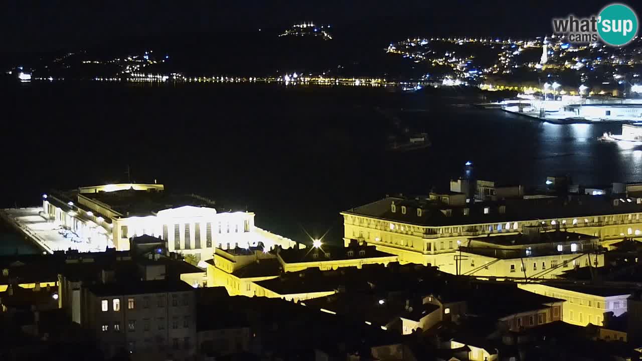 Webcam Trieste –  Vista desde el santuario Monte Grisa