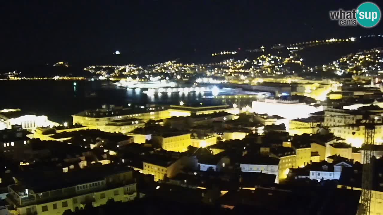 Webcam Trieste –  Vista desde el santuario Monte Grisa