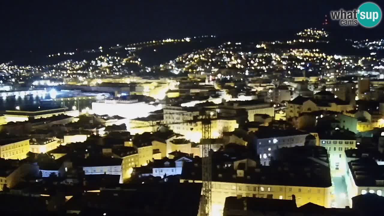 Live webcam Trieste – Panorama della città, del Golfo, stazione marittima e del castello di Miramare