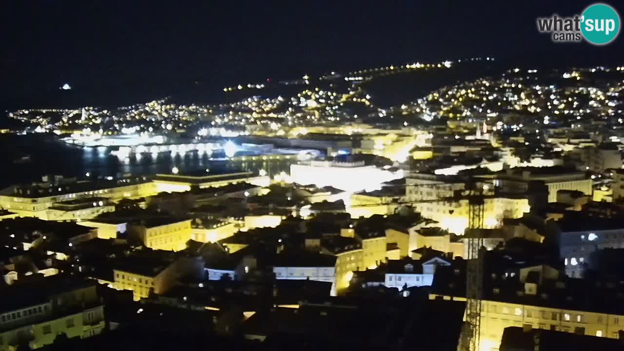 Live webcam Trieste – Panorama della città, del Golfo, stazione marittima e del castello di Miramare