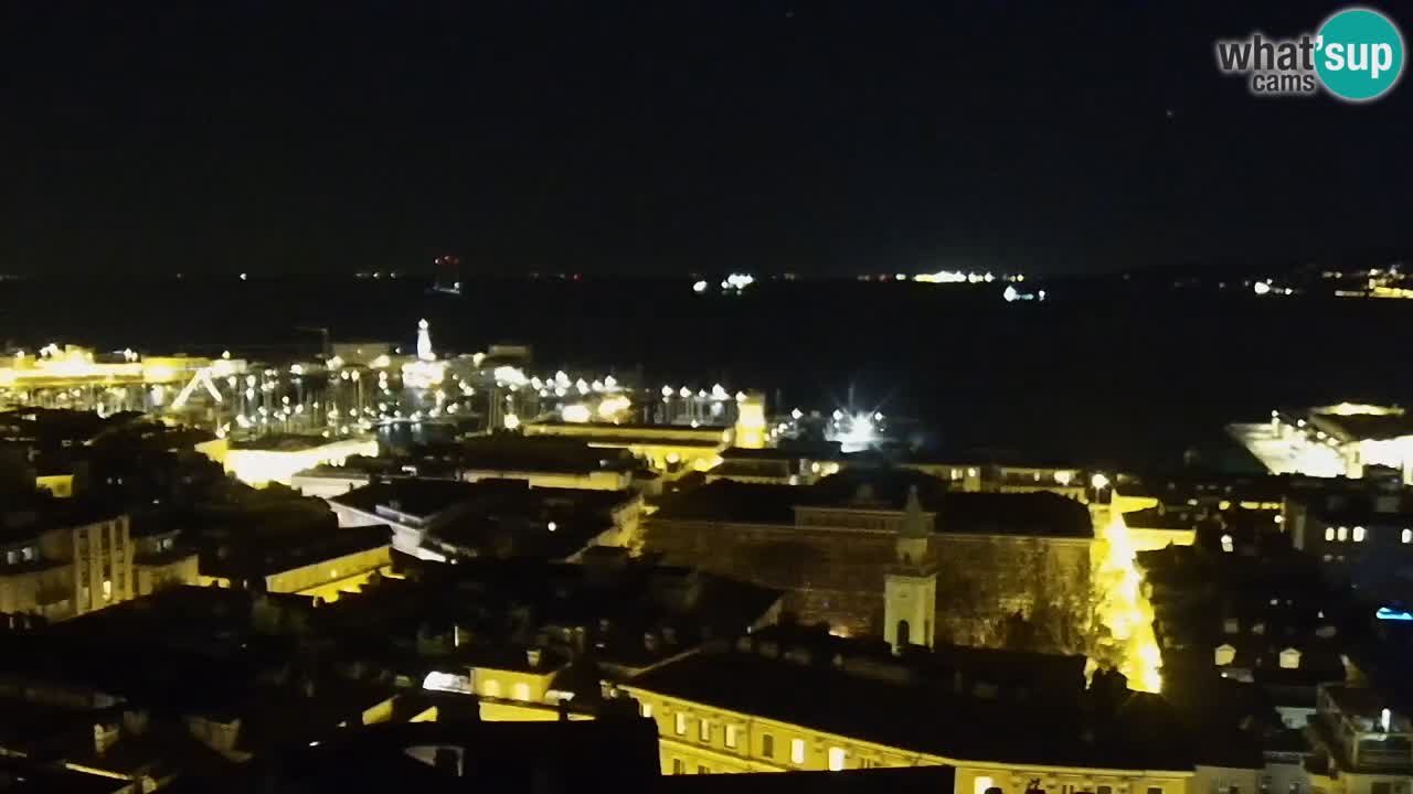 Webcam Trieste – View from sanctuary Monte Grisa