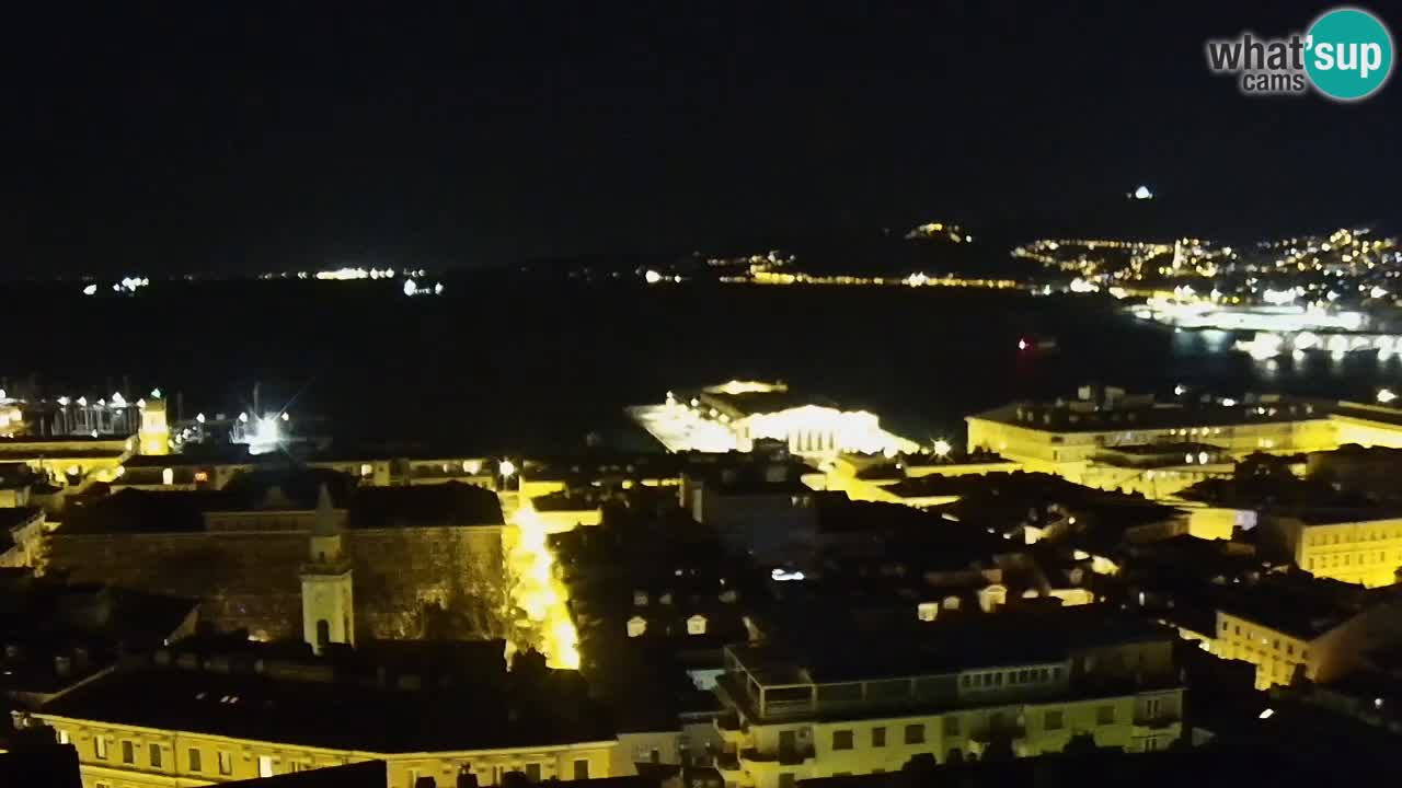 Live-Webcam Triest – Panorama der Stadt, des Golfs, der Seestation und des Schlosses Miramare