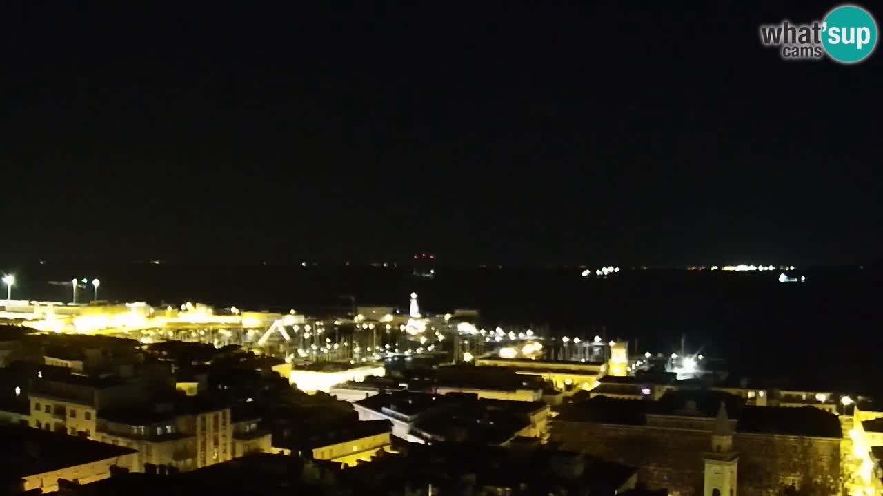 Webcam Trieste – View from sanctuary Monte Grisa