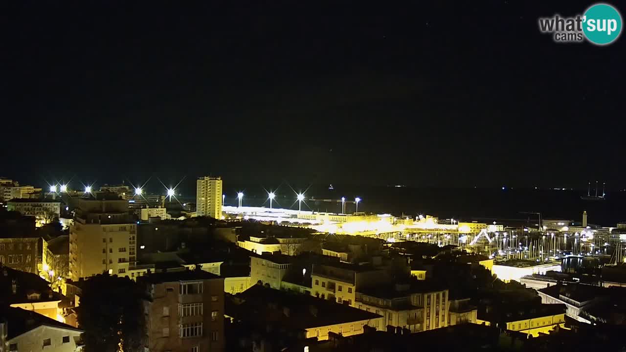 Live webcam Trieste – Panorama of the city, the Gulf, the maritime station and the Miramare castle