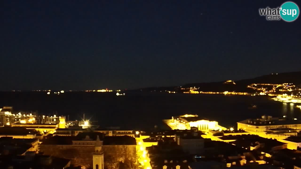 Webcam Trieste – View from sanctuary Monte Grisa