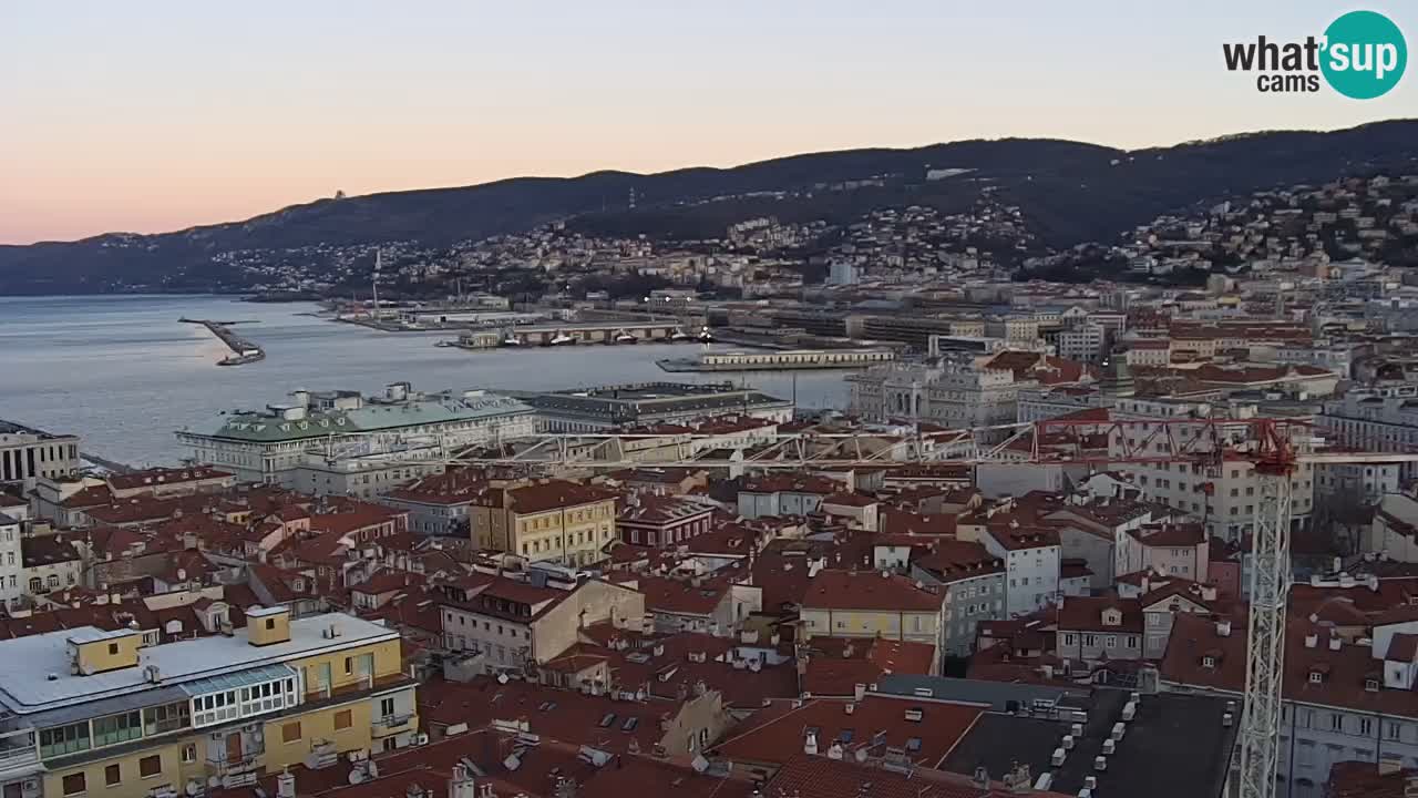 Webcam Trieste –  Vista desde el santuario Monte Grisa