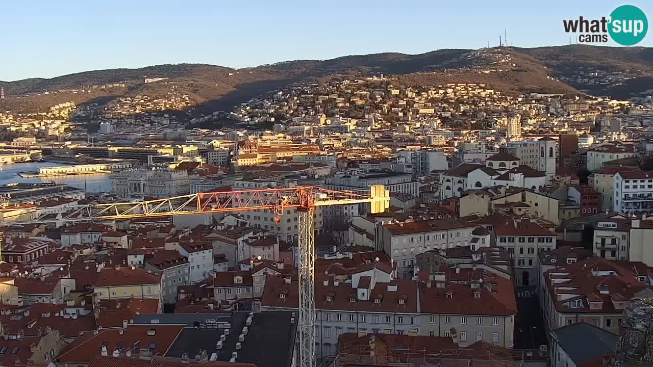 Webcam Trieste – View from sanctuary Monte Grisa