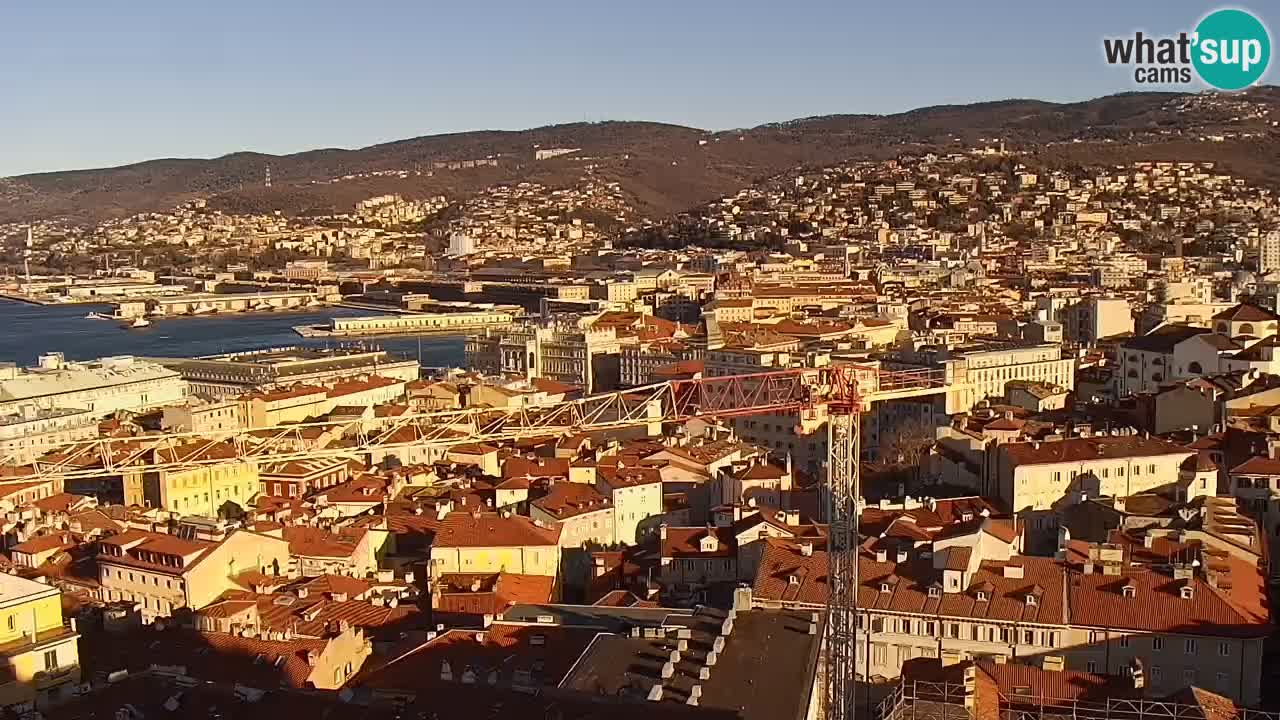 Webcam Trieste –  Vista desde el santuario Monte Grisa