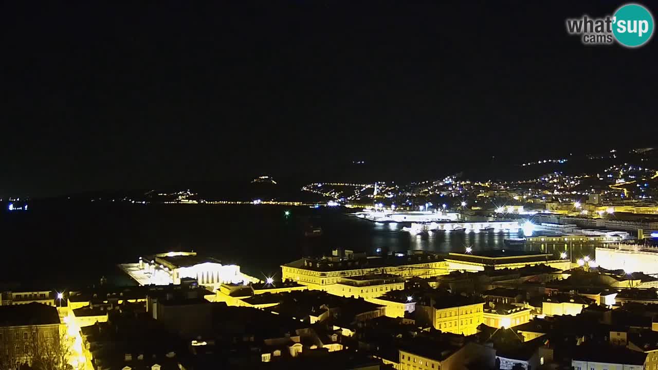 Webcam Trieste –  Vista desde el santuario Monte Grisa