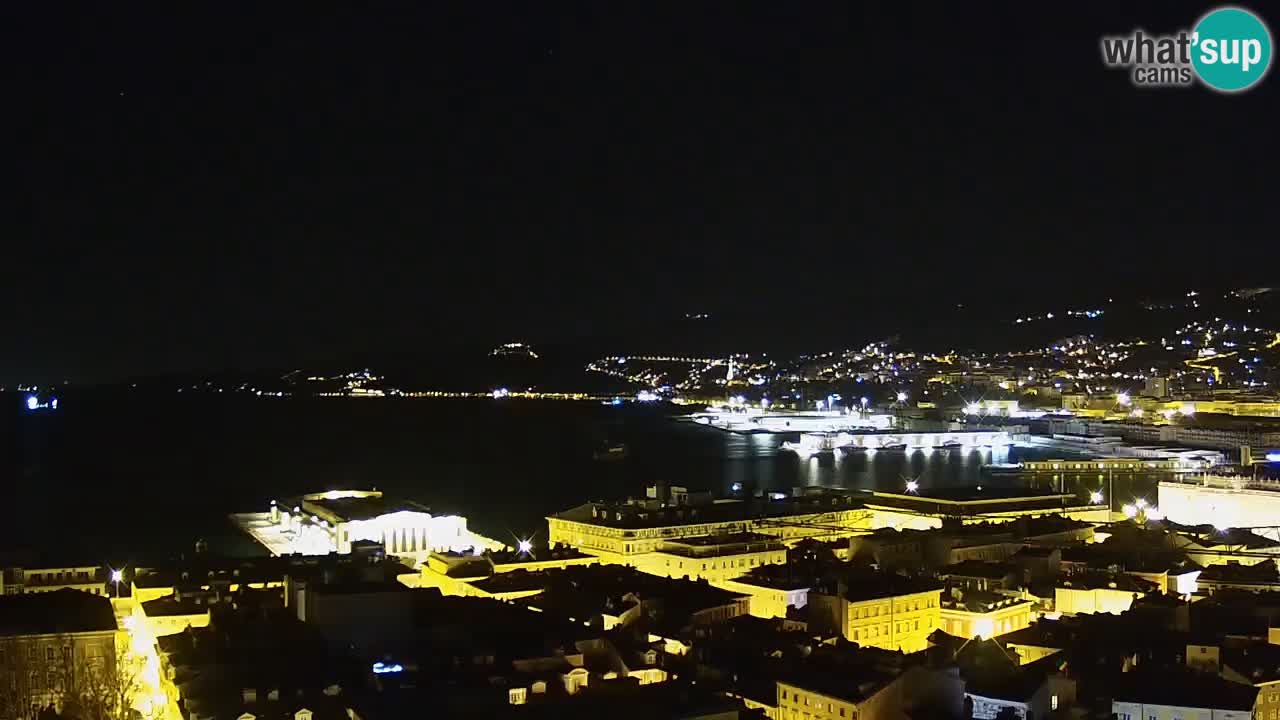 Live-Webcam Triest – Panorama der Stadt, des Golfs, der Seestation und des Schlosses Miramare