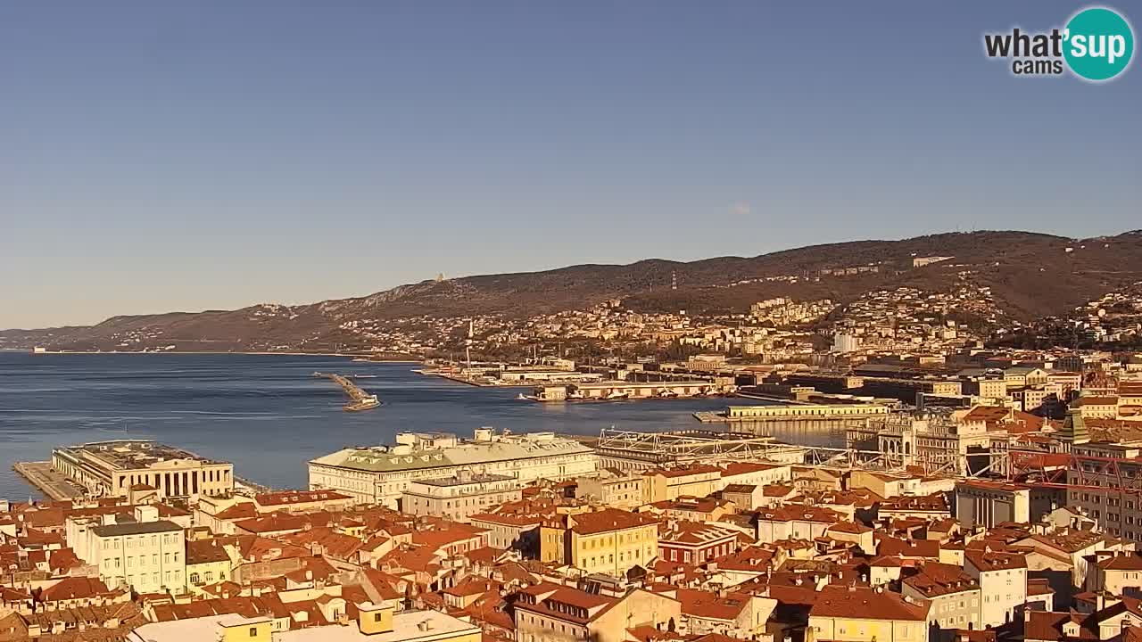 Webcam Trieste –  Vista desde el santuario Monte Grisa