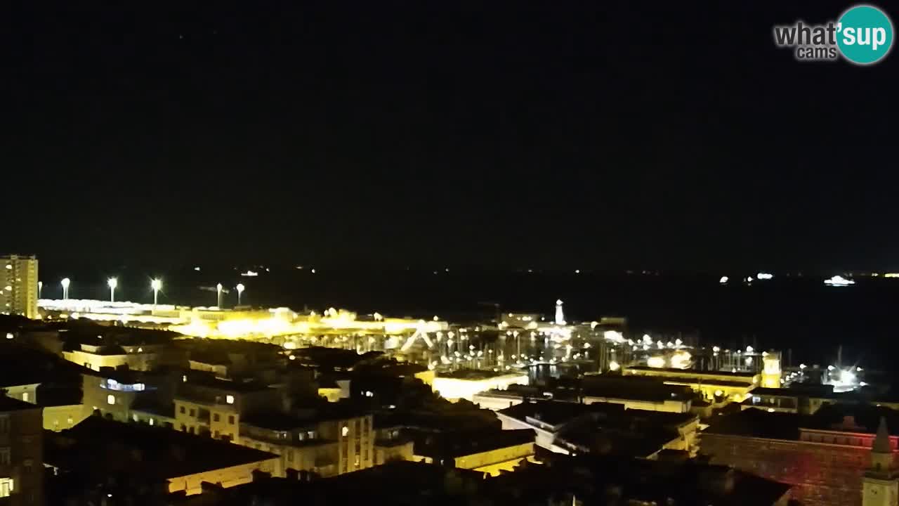 Live webcam Trieste – Panorama of the city, the Gulf, the maritime station and the Miramare castle