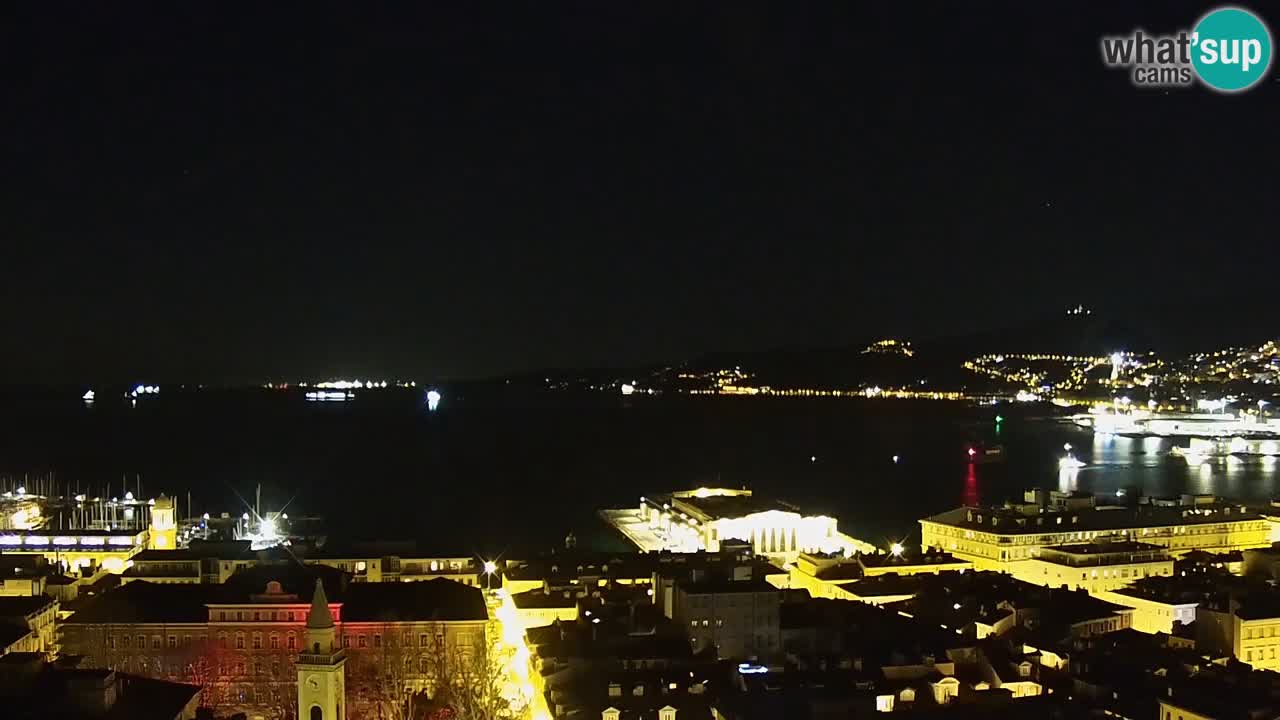 Webcam Trieste – View from sanctuary Monte Grisa