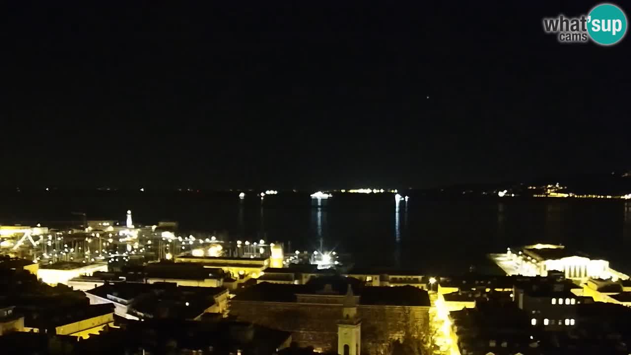 Webcam Trieste – View from sanctuary Monte Grisa