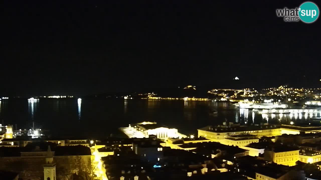 Webcam Trieste – View from sanctuary Monte Grisa