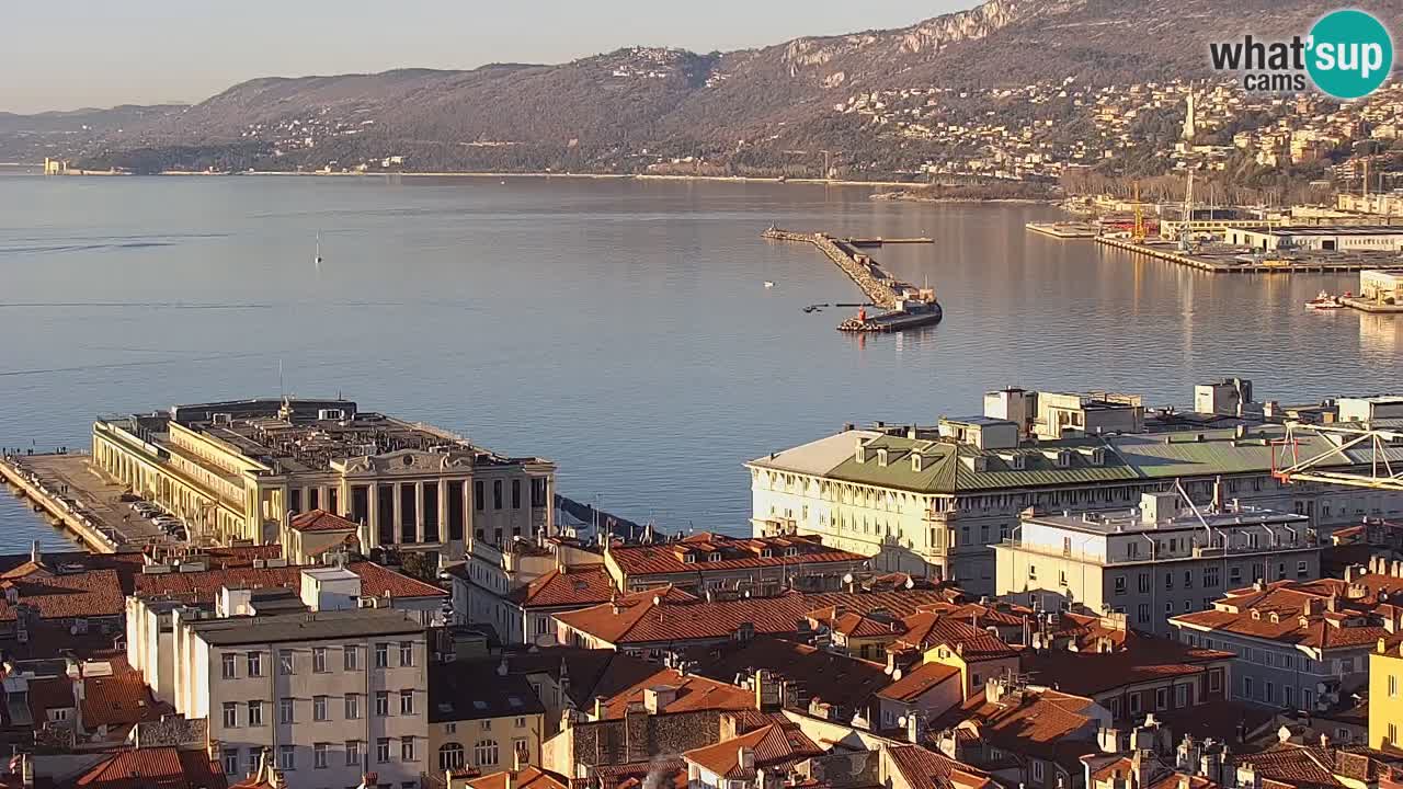 Webcam Trieste –  Vista desde el santuario Monte Grisa